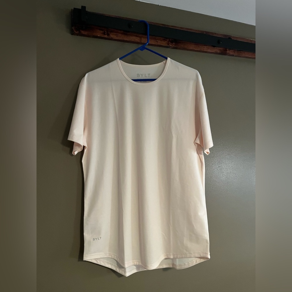 BYLT basics NWOT Peach / tan color. Large. BYLT blend fabric